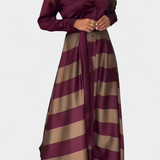 Cvita Haljina Košulja Duga Prugasta s Pojasom