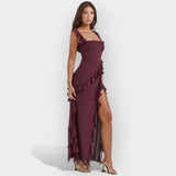 Haljina s Raskorakom i Reguliranim Volanima