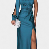 Gabrijela Asimetrična Haljina s Draperijom na Jednom Ramenu