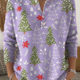 Noelle – blagdanska košulja s motivima božićnog drvca