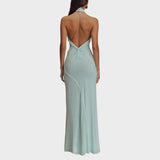 Milica - Slinky Halter Maxi Haljina