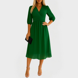 Zračni Haljina od Svilenog Šifona za Elegantne Prikaze