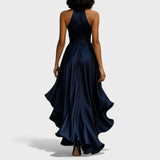 Ema - Satenska svečana haljina s volanima