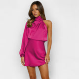 Asimetrična Haljina od Satena