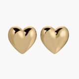 Široki naušnici u obliku srca