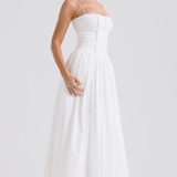 Maxi haljina s tankim naramenicama i cvjetnim uzorkom