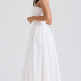 Maxi haljina s tankim naramenicama i cvjetnim uzorkom