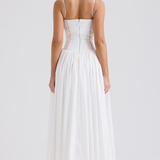 Maxi haljina s tankim naramenicama i cvjetnim uzorkom