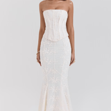 Evi | Haljina s Izvezenim Korsetom