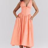 Midi Haljina Romantične Cvjećarnice