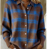 Dora – Mekana karirana košulja u plavo-smeđim tonovima