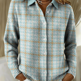 Lara – Karirana košulja u nježnim plavo-bež tonovima