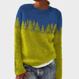 Tea™ - Udobni Retro Pulover