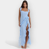 Haljina s Raskorakom i Reguliranim Volanima