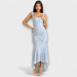 Duga Haljina s Elegantnim i Rafiniranim Korsetom