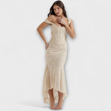 Duga Haljina s Elegantnim i Rafiniranim Korsetom