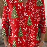 Noelle – blagdanska košulja s motivima božićnog drvca