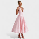 Julieta – Midi haljina s halter izrezom