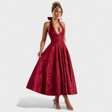 Julieta – Midi haljina s halter izrezom