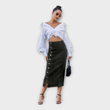 Maksi suknja s gumbima