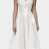 Dragana Duga Haljina s Vezenjem i A Krojem