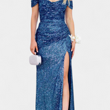 Renata Haljina Sirena bez naramenica s šljokicama