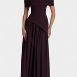 Rajna Maxi Haljina bez Rukava od Chiffona s Bočnim Raskorakom