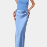 Nika Duga Haljina za Party s Asimetričnim Izrezom