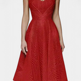 Dragana Duga Haljina s Vezenjem i A Krojem